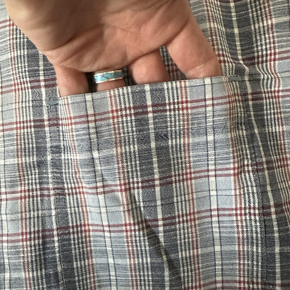 FieldMaster Button Up Short Sleeve Shirt 2XL Linen/Cotton Blend - Picture 4 of 7